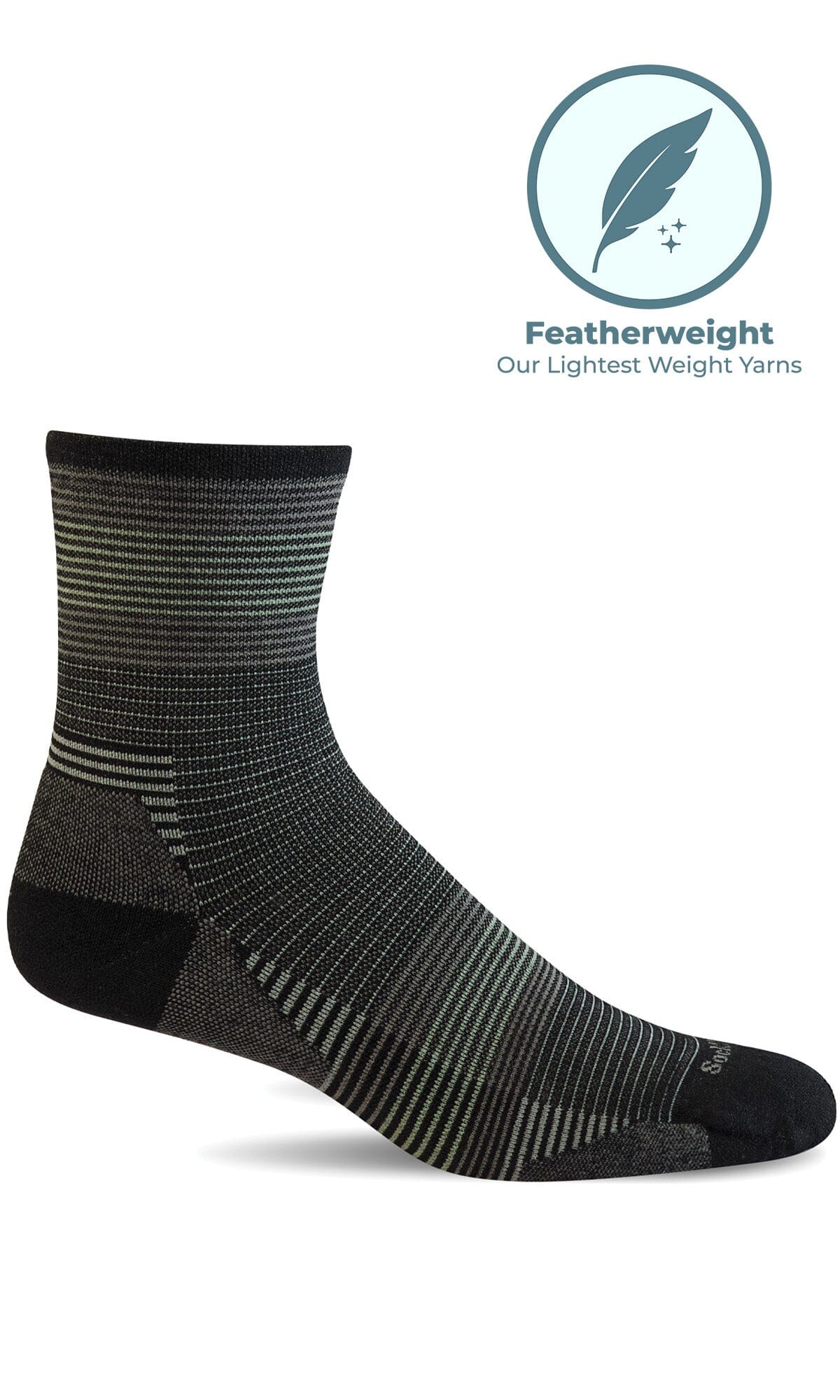 Men's Cadence 3/4 Crew | Moderate Compression Socks - Image 3