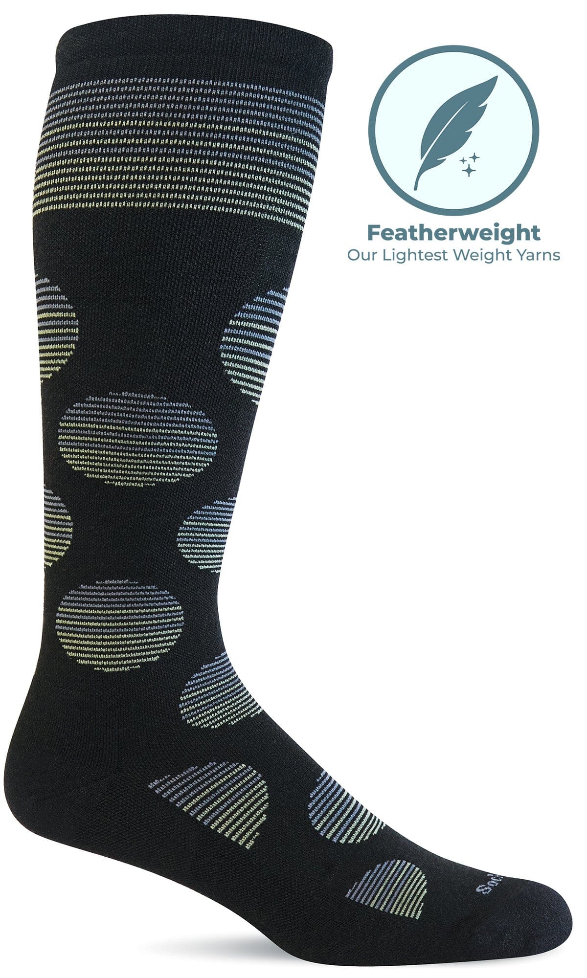 Women's Featherweight Dot | Moderate Graduated Compression Socks - Image 3