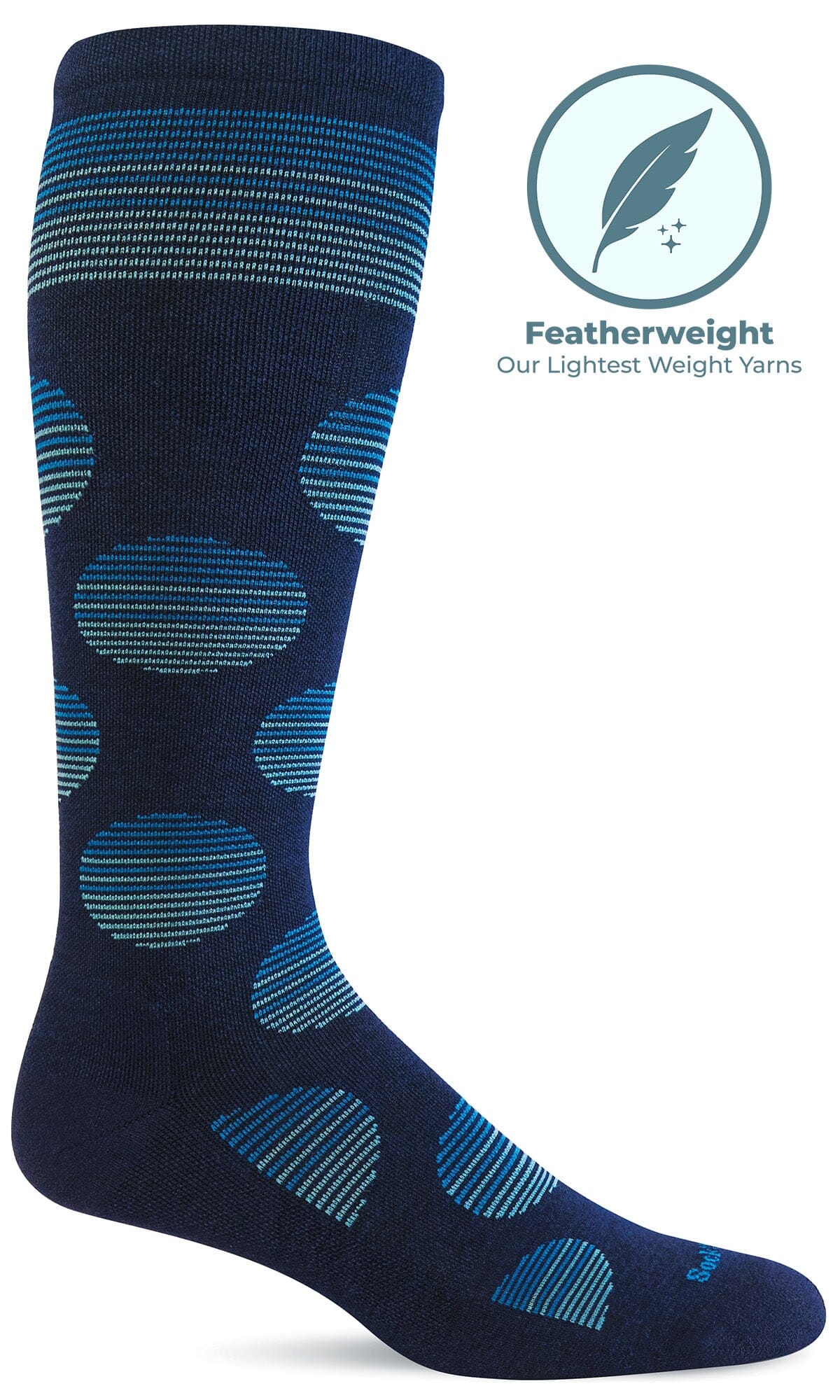 Women's Featherweight Dot | Moderate Graduated Compression Socks - Image 4