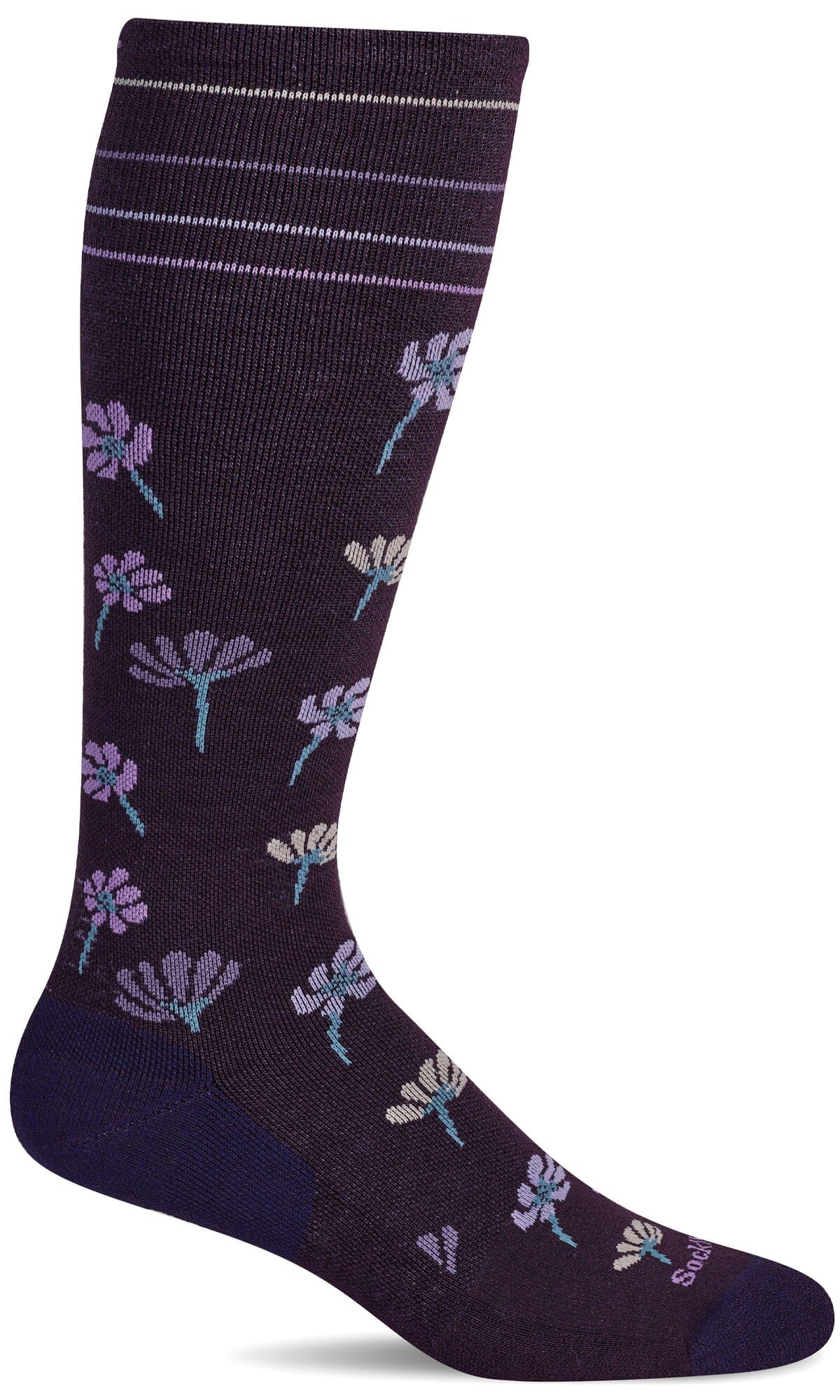 Women's Field Flower | Moderate Graduated Compression Socks - Image 4
