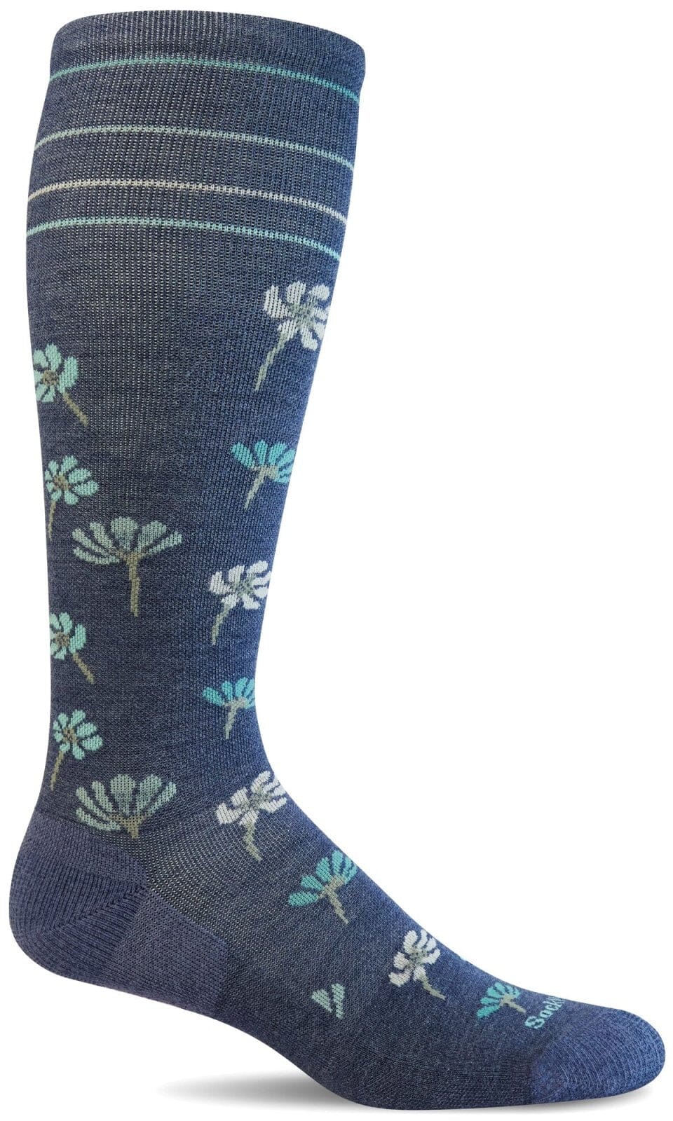 Women's Field Flower | Moderate Graduated Compression Socks - Image 5