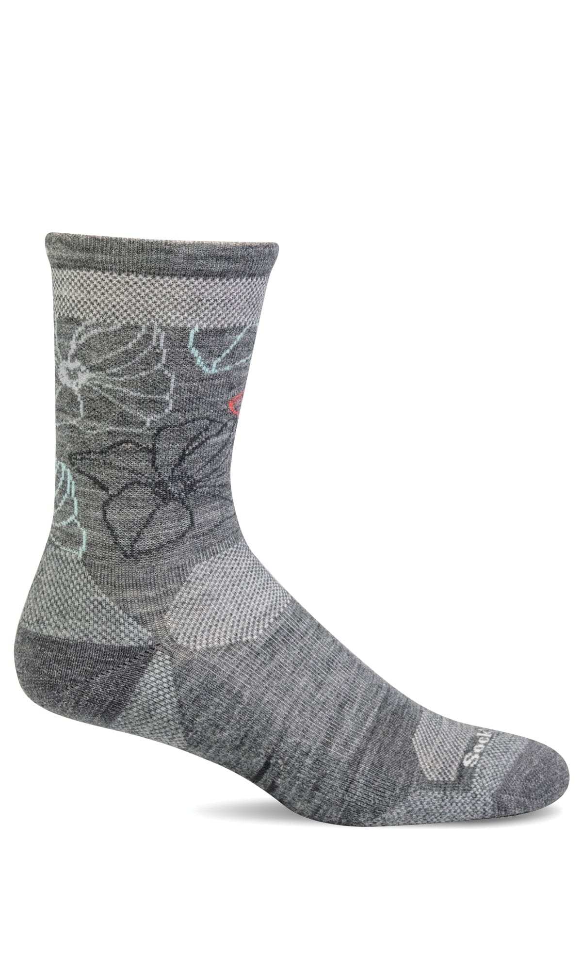 Women's Petal Power Crew | Moderate Graduated Compression Socks - Image 3